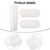 Measuring Cups Transparent With White Lids Cap 10pcs Container