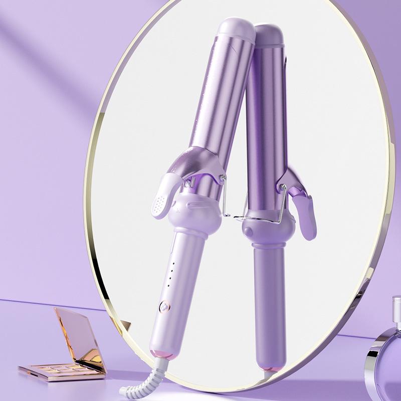 Ceramic Curling Iron for Big Waves & Bangs - Inward/Outward Curls, Hair-Friendly, Lazy Electric Design.