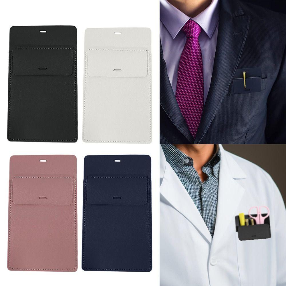 PU Leather Hospital Business Pen Holder Pen Clip Pencil Bags Doctor Nurse Pencil Case