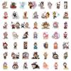 50Pcs Cute Cartoon Labubu Stickers Kawaii Water Bottle Stickers for Kids Teens, Waterproof Vinyl Stickers, Aesthetic Laptop