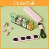 Basic Medicine Organizer With Divided Compartments Portable For Travel And Home Use