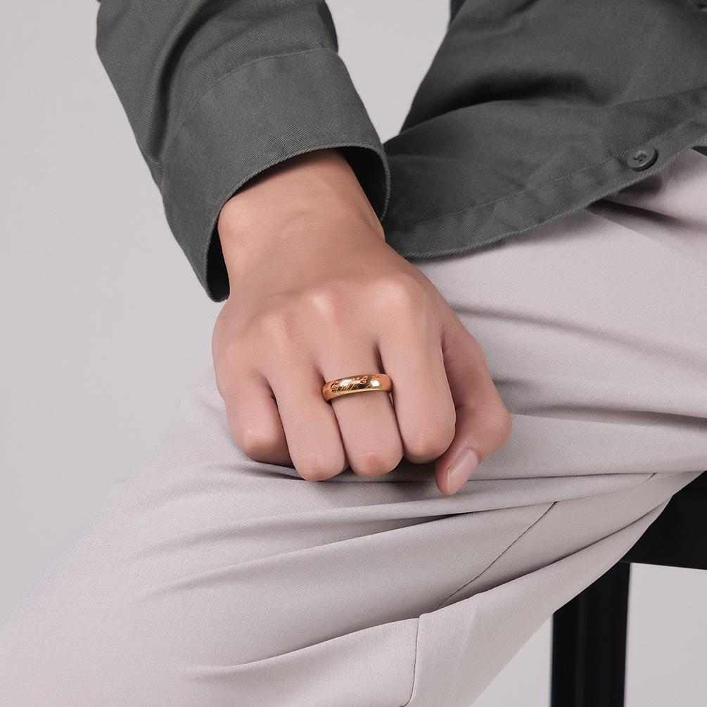 2026 Film and Television Lord of The Rings Luminous Lord of The Rings Fashion Rings for Men and Women Niche Personality Accessories