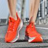 Large size racing carbon plate lightweight soft sole real explosive running shoes student training marathon non-slip sports shoes