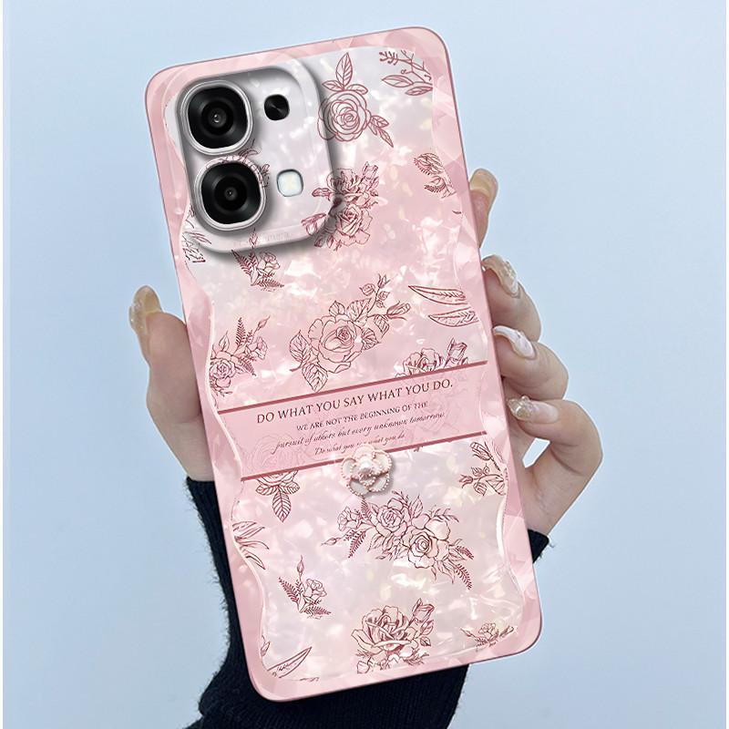 For Oppo A6 Pro 5G 4G Case Fashion Simplicity Oil Painting Floral Silicone Soft Phone Casing New Design Shockproof Back Cover