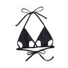 Damen S Krawatten-Halter-Bikini-Oberteil Einfarbige Sexy Strand-Badebekleidung