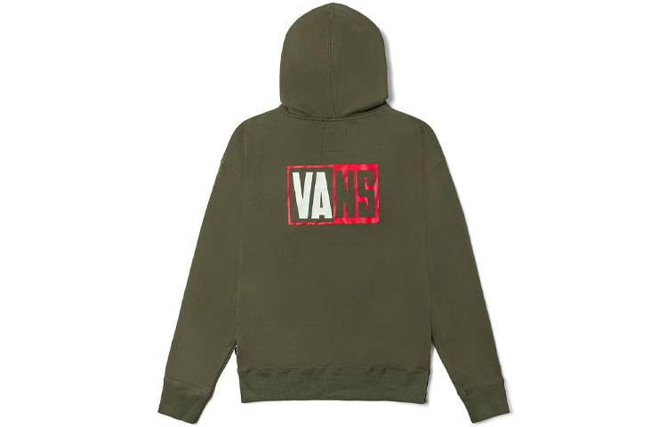 Vans Sweatshirts Unisex Army Green Hooded Moderate Regular VN0A54JKKCZ