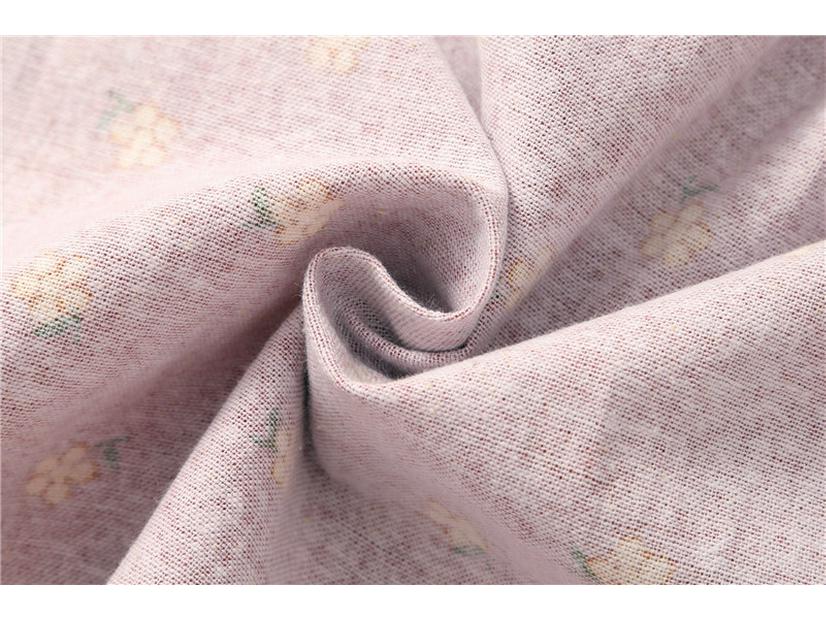 Girls' Floral Princess Dress with Ruffle Collar - Long Sleeve Cotton for Spring/Autumn