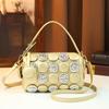 2026 Spring New Hot Diamond Cylinder Bucket Bag