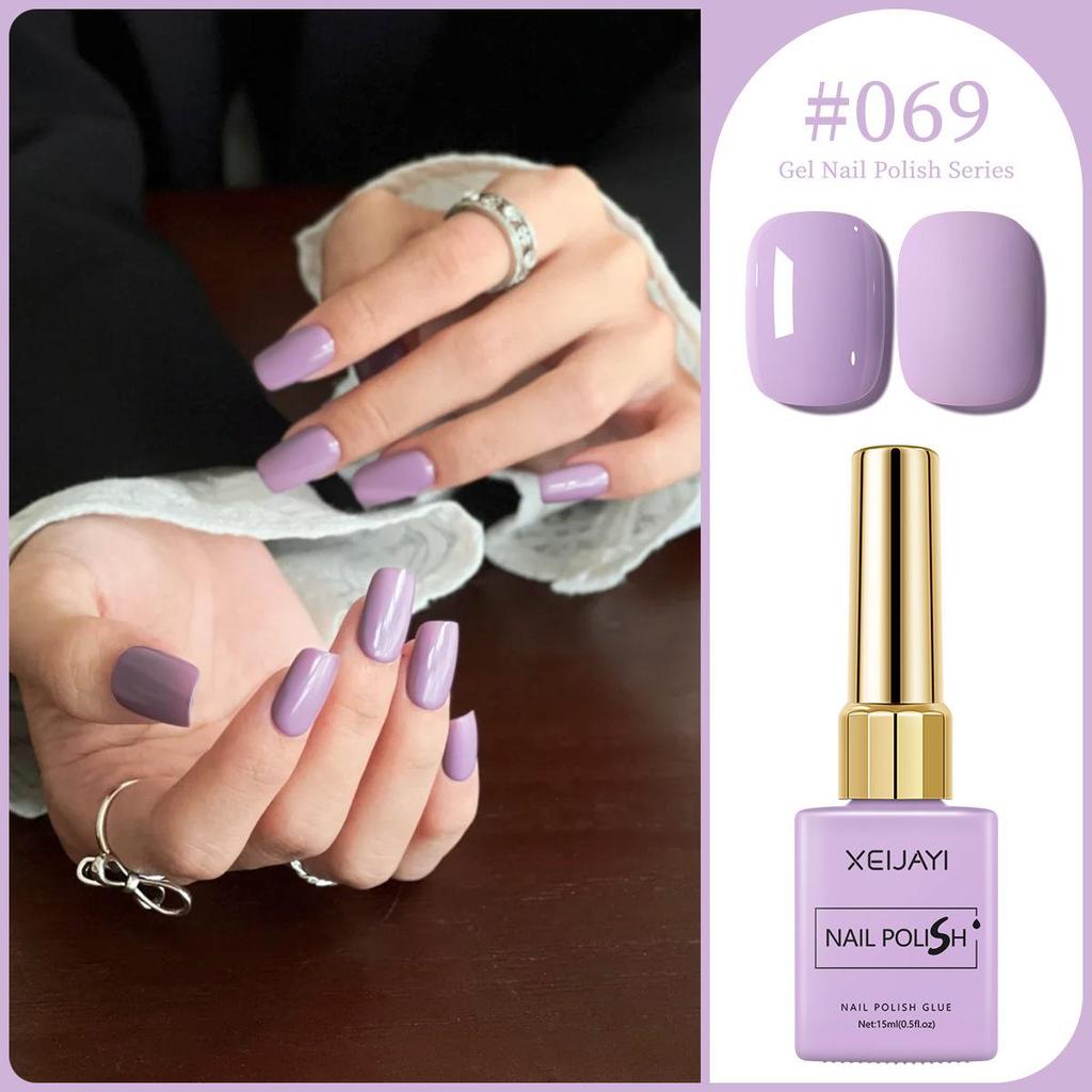 XEIJAYI 15ml Solid Color Nail Gel - 72 Color Options for Nail Art Salons