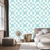 Wallpaper Casual Checkerboard Celadon and White 50x1000