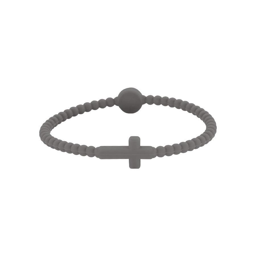 1/5pc Jesus Bracelets - Cross & Macaron-colored Beaded Silicone Bracelets Gifts for Women Men Girls Boys Kids Aldult