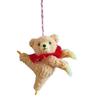 Charm Dancing Bear Plush Pendant Cartoon Bear Keychain Pendant for Bags and Car Suitable for Kids and Adult Present
