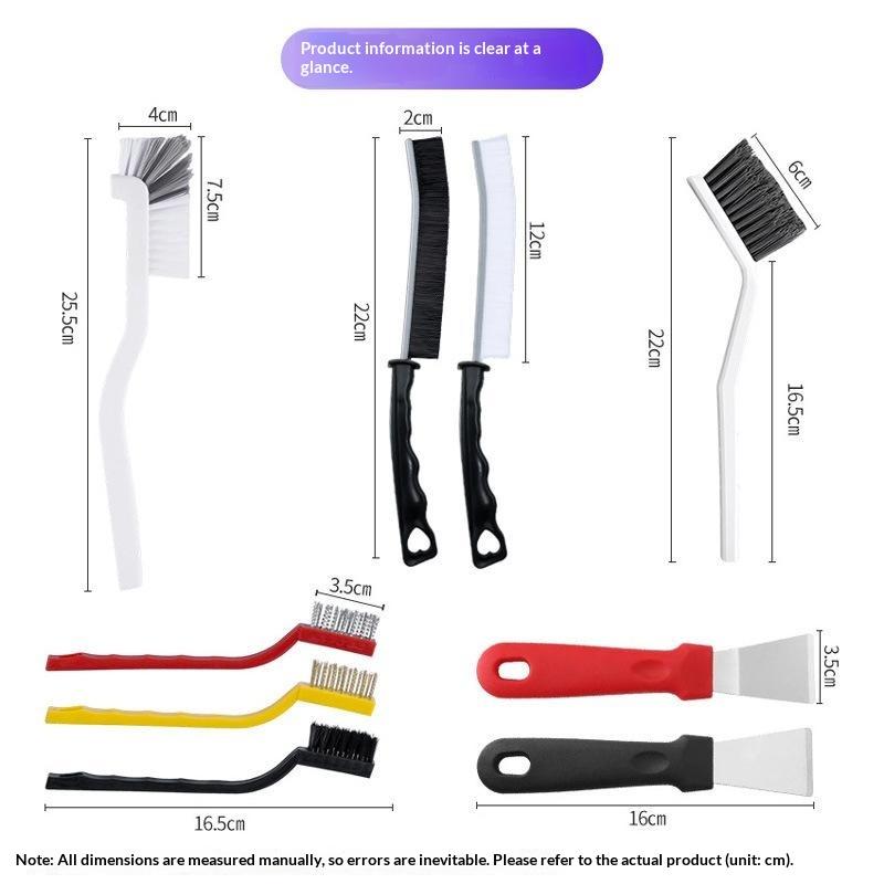 1-15 Pcs Crevice Cleaning Brush Set, Hard Bristle Cleaning Supplies For Kitchen, Bathroom, Corner, Grout, Sink, Cup, Teapot, Bot