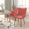 Dining Chairs 2 Pcs Pink Velvet