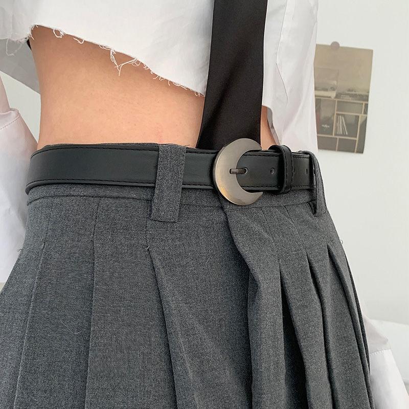 

Versatile Black Pu Belt For Women With Slim Design Effortlessly Complements Any Outfit Casual