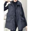 Spring Autumn and Winter Women Plus Size Light Waistcoat Outerwear Thin Warm Medium Length Lapel Loose Vest Cardigan Sleeveless Outerwear