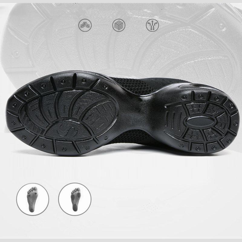 NEW Modern Dance Shoes Woven Mesh Comfortable Sneakers Women Soft Outsole Sport Breath Modern Jazz Sports Feature Shoes