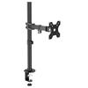 Adjustable Monitor Stand for 17-32 Inch Screens, No-Drill Desktop Mount with Mechanical Arm