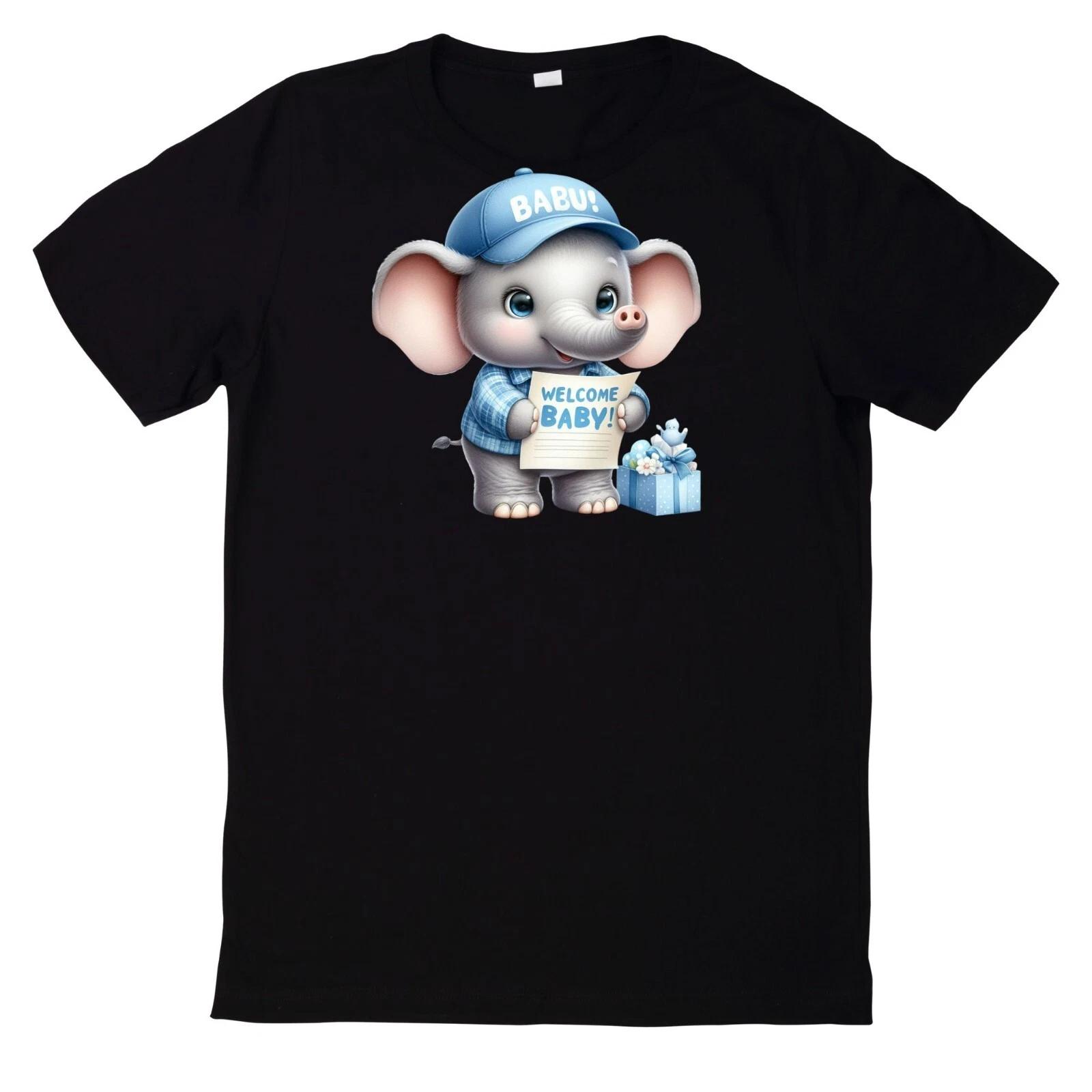 T-Shirt Willkommen Baby Lustiges Motiv Babyparty Baumwolle XS