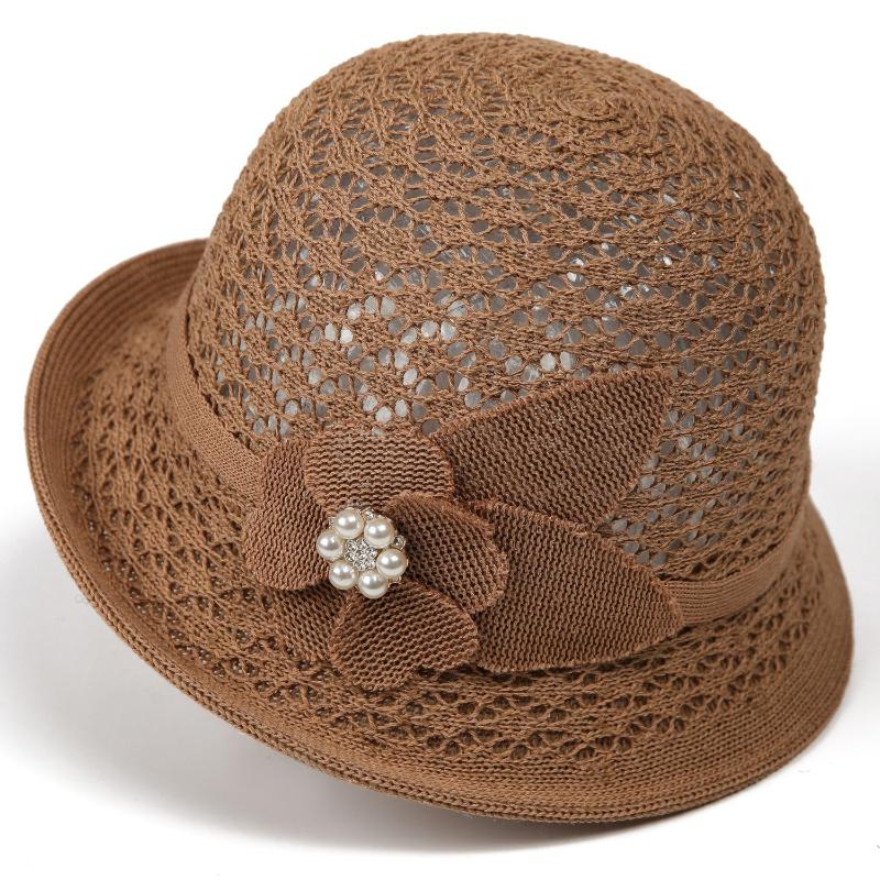 Garden Supplies My Women's Mom's New Summer Hat, Thin And Breathable Sun Hat For Elderly Sun Protection Hat For Middle-Aged And Elderly People 56-58Cm