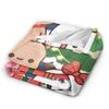 Bubu Dudu Christmas Flannel Blanket Winter Soft Warm Throw Blanket for Kids Adult Home Decor Graphic Bedspread Sofa Bed Cover