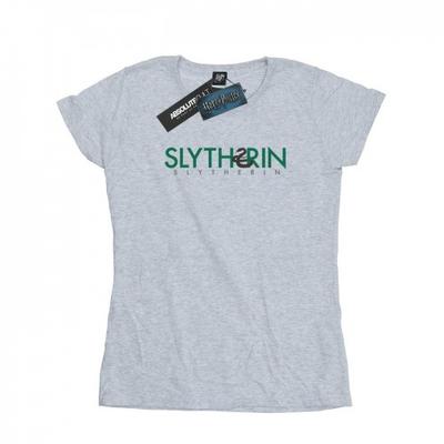 Womens/Ladies Slytherin Text Cotton T-Shirt