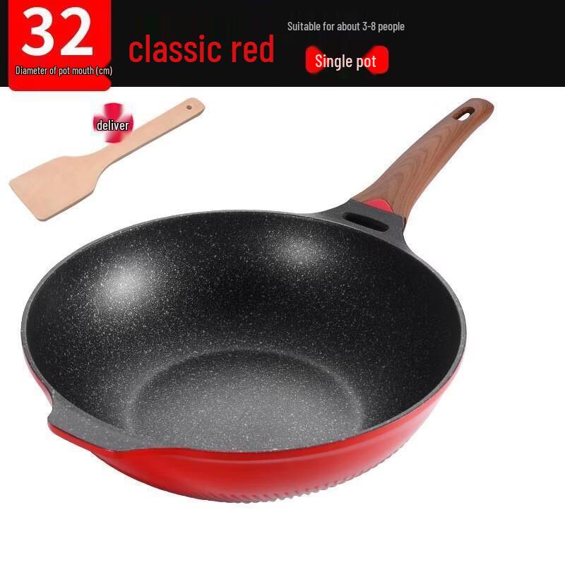 ZISIZ Aluminum Die-cast Non-stick Frying & Soup Pot