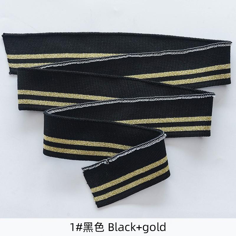 80cm Elastic Cotton Spandex Stretch Knit Cuff Waistb And Leg Arms Collar Hem Rib DIY Accessories Sewing Fabric TJ0509