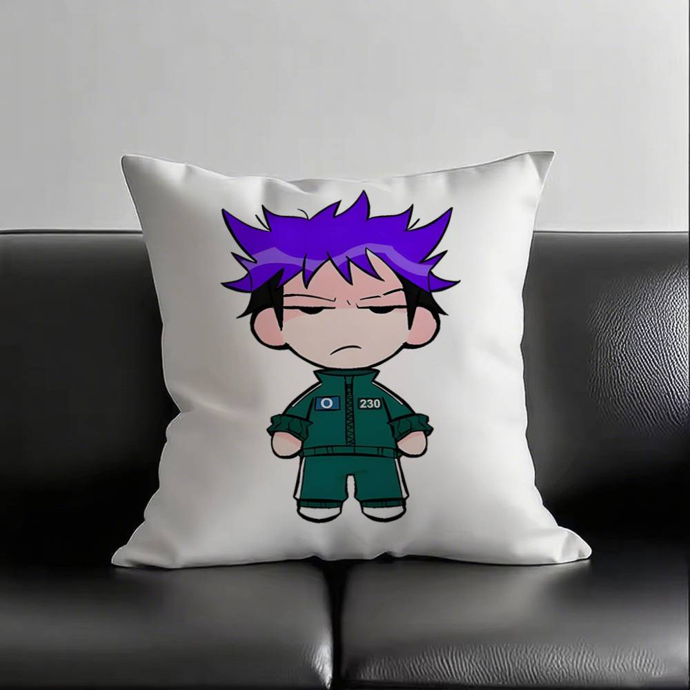 

1pc Cute TV S-q G-games Pillow Case Square Bedroom Sofa Leisure Comfort Cushion Car Living Room Home Decoration 16x16Inch