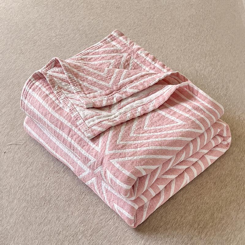 Japanese-style cotton washed cotton towel quilt, three-layer gauze thin summer cool quilt, office nap blanket, sofa blanket