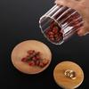 Transparent Glass Canister Striped Seasoning Pot Spice Jar Glass Storage Jars  Grains