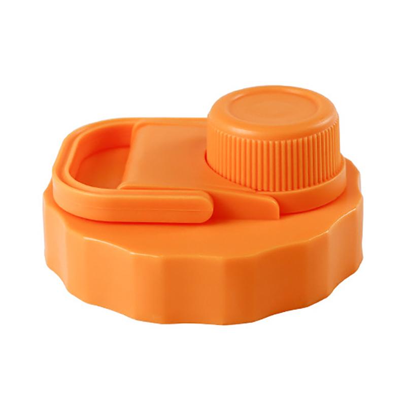 

Drink Juice Jar Lid Mason Jar Lid Kitchen Durable Leak Proof Seal Wide Mouth Lid With Handle Flip Cap помаранчевий