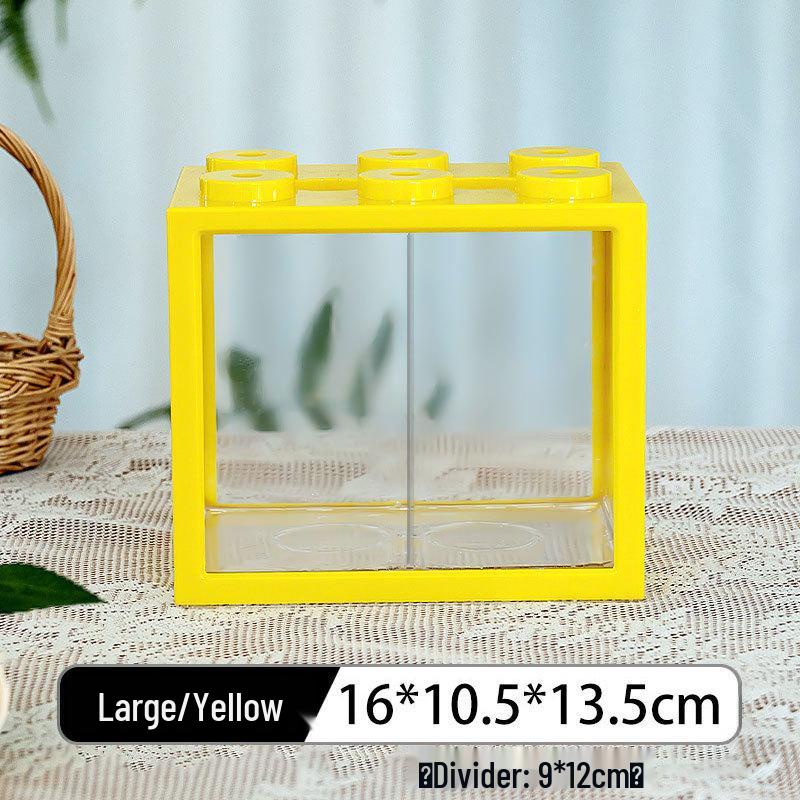 Transparent Desktop Aquarium: Fighting Fish, Jellyfish, Goldfish Tank with Street Stall Stand Design