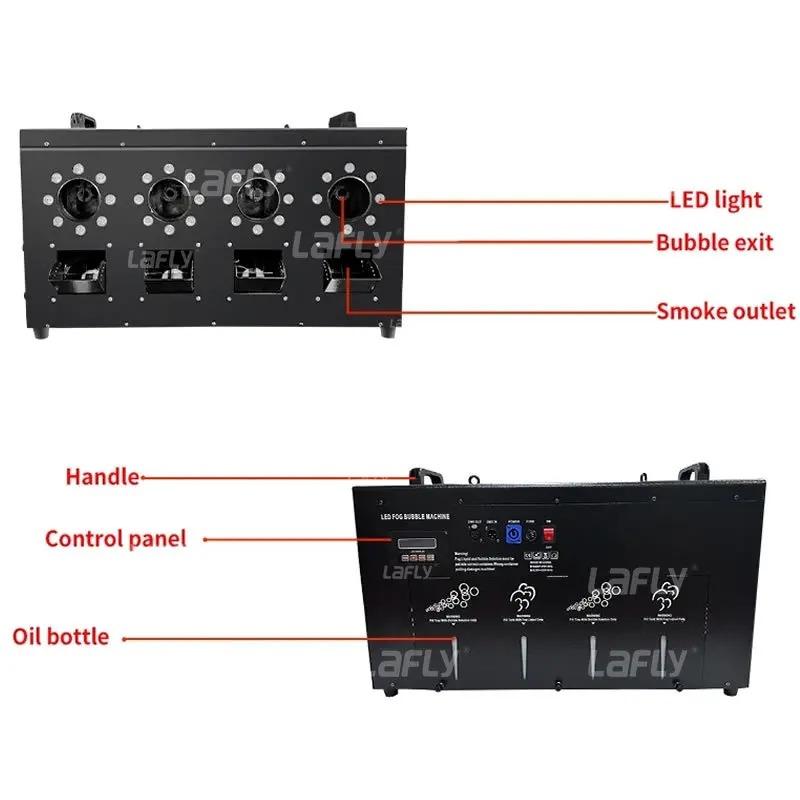 DMX512 Control LED Smoke Bubble Machine - EU 3000W 4/2 Holes for Professional Stage Wedding Effects