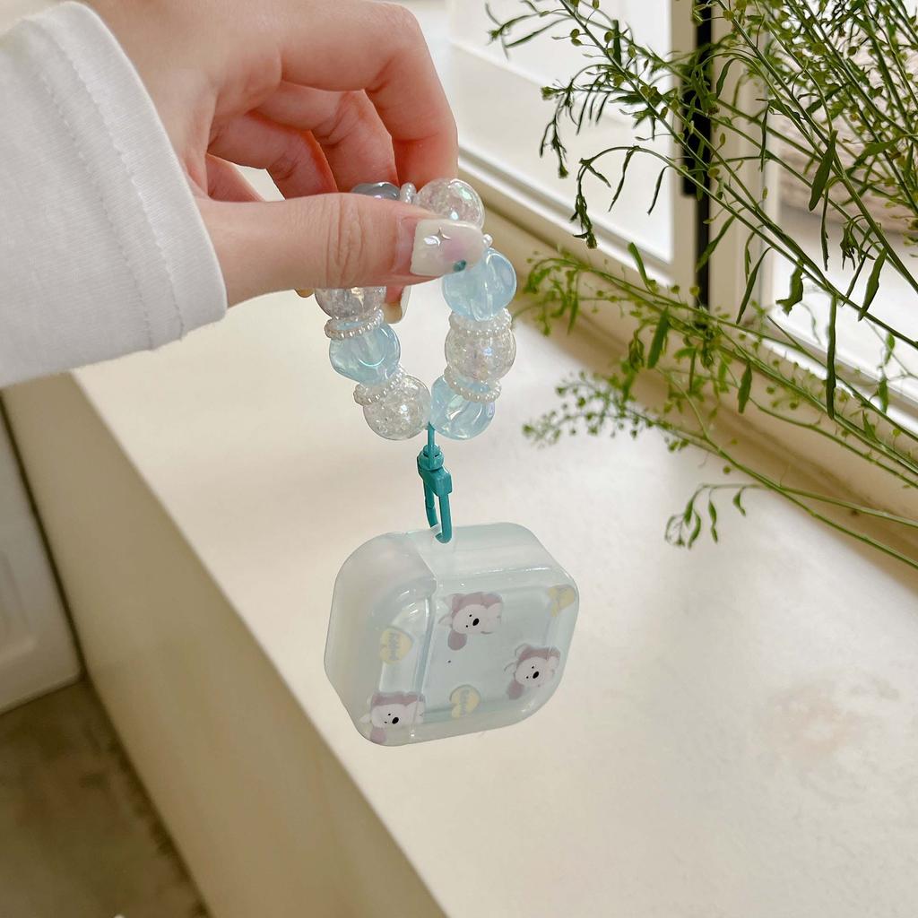 Cartoon Puppy Ins Imd Gradient Art Earphone Case For Apple Air Pods 1 2 3 Pro 2nd Wireless Bluetooth Charging Box Cute Dog Cover