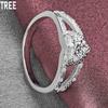 925 Sterling Silber Herz-förmigen AAA Zirkon Ring Exquisite Charme Mode Hochzeit Schmuck