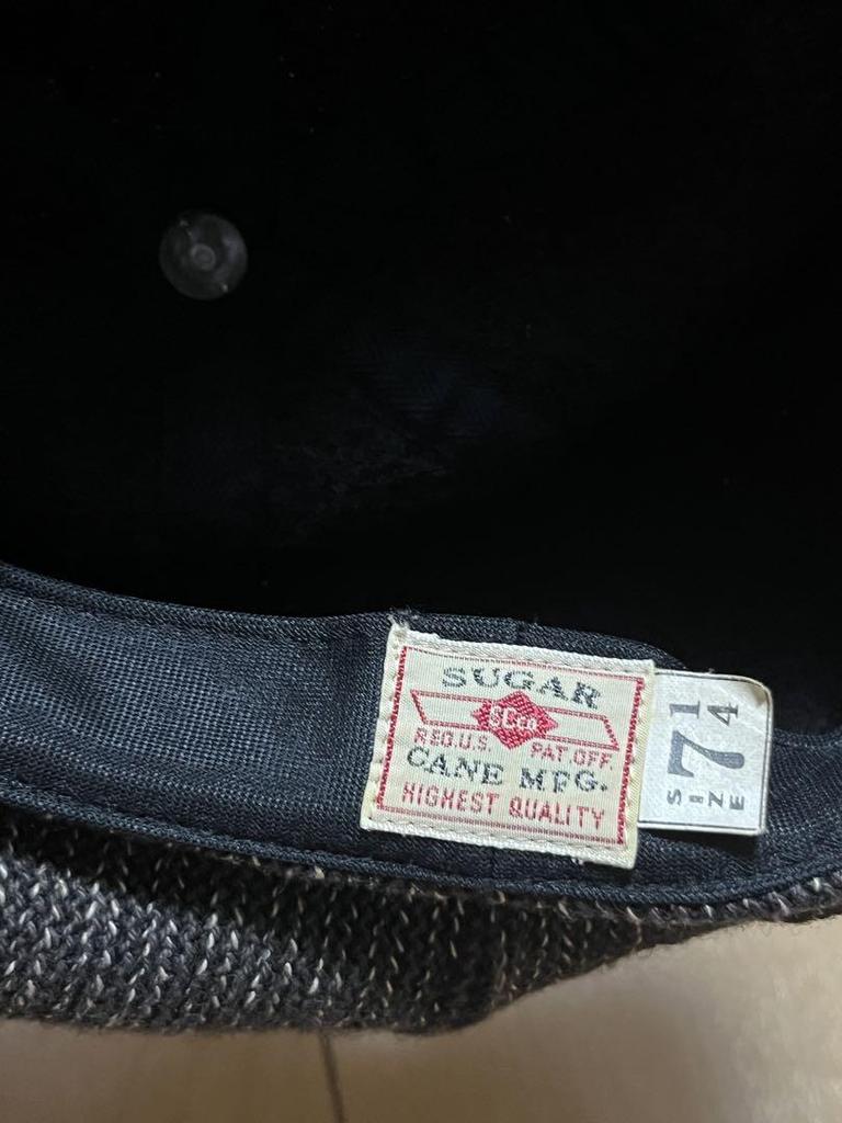 [USED] Sugarcane beach cloth salt and pepper casquette in black and brown