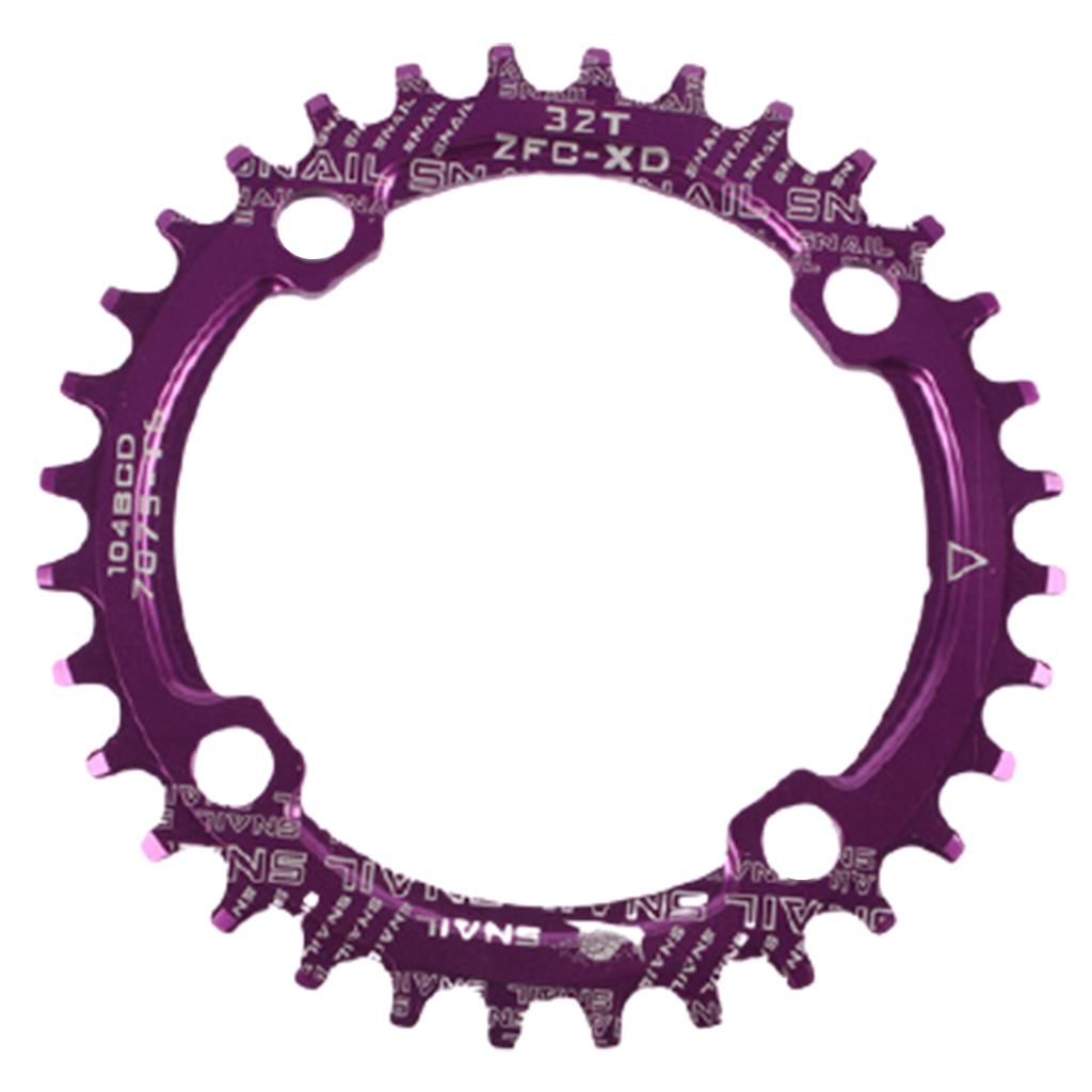 Für Fahrrad rund/oval 104BCD 32T 34T 36T 38T Narrow Wide Einzelkettenblatt