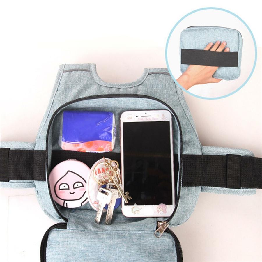 Universal Motorcycle Safety Belt for Kids with Storage Bag Rear Seat Grab Handle Strap Harness Adjustable Child Reflective Strip