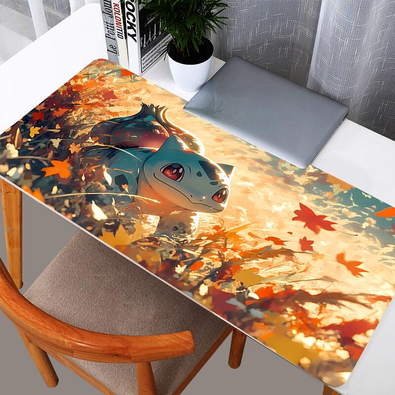 Mouse Pad Gaming Large Bulbasaur Pokemon Pikachu Dywan Gamer Keyboard Desk Mat Table Carpet Mousepad XXL x For Computer 800x300x2mm