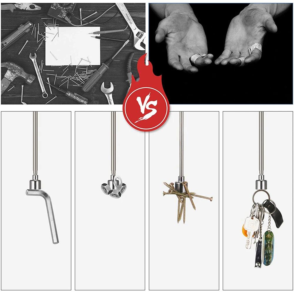 Telescoping Extendable Magnet Pen Magnetic Rod Pickup Tool Retractable Car Repair Machinery Maintenance Garage Workshop Tool