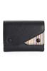 Paul Smith Genuine Leather Small Shop with Cleaning Cloth Wrapping Men's Tri-fold Wallet, Style, Bag, (Unengraved, Black) [Gift Available]