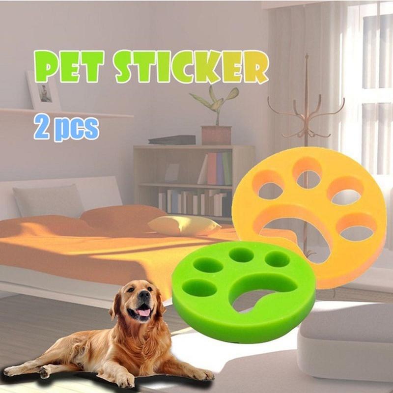 1Pcs Pet Fur Remover Pet Hair Removal Silicone Hair Stick Clothing Duster Pet Hair Holder Hair Sticky Pad Laundry Ball