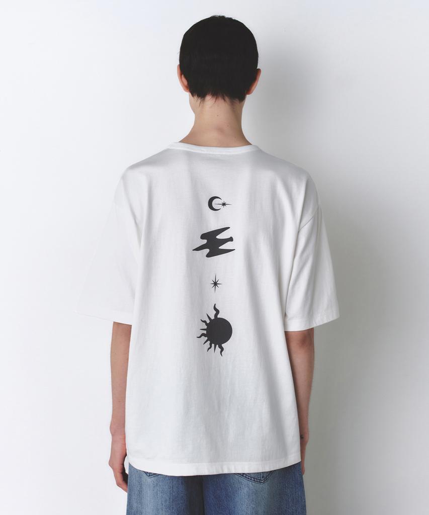 INSILENCE Back Print Symbol T-Shirt Off White