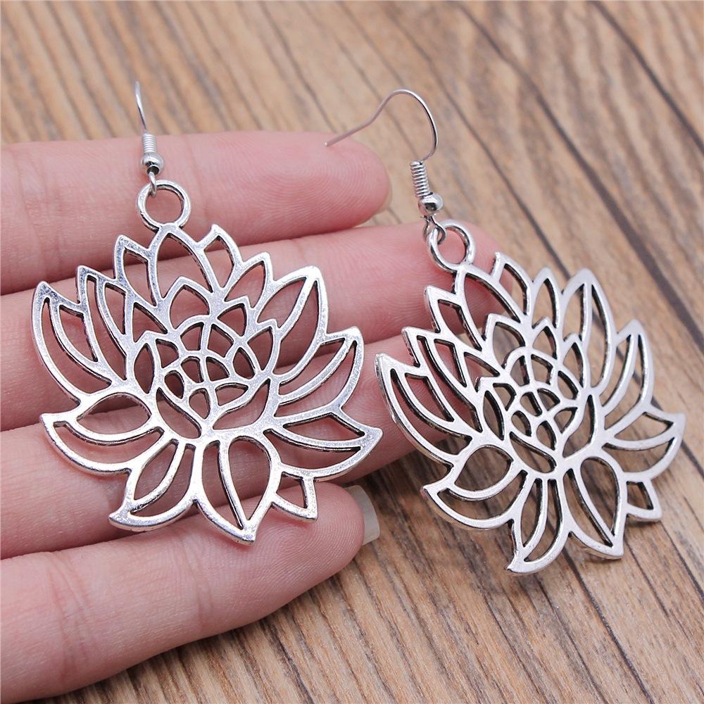 54 Styles Vintage Fashion Women Jewelry Flower Dangle Earring Drop Jewelry Accessories For Women Sunflower Rose Daisy Earrings