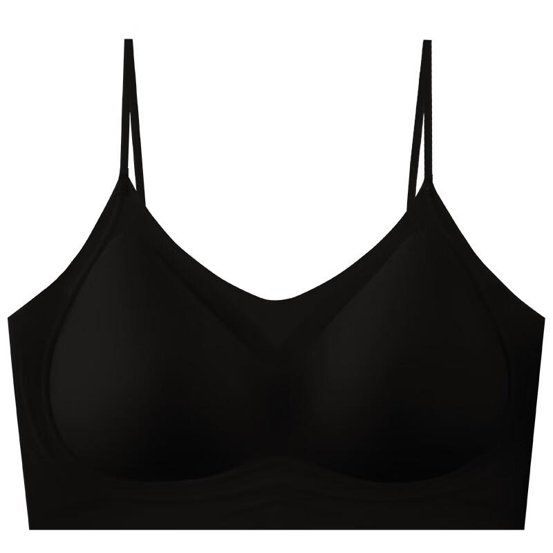 Ziyouxi Women's Summer Thin Bra, 7A Antibacterial Seamless Cool Invisible Thin Strap Sexy Backless Push-Up Anti-Sagging Bra