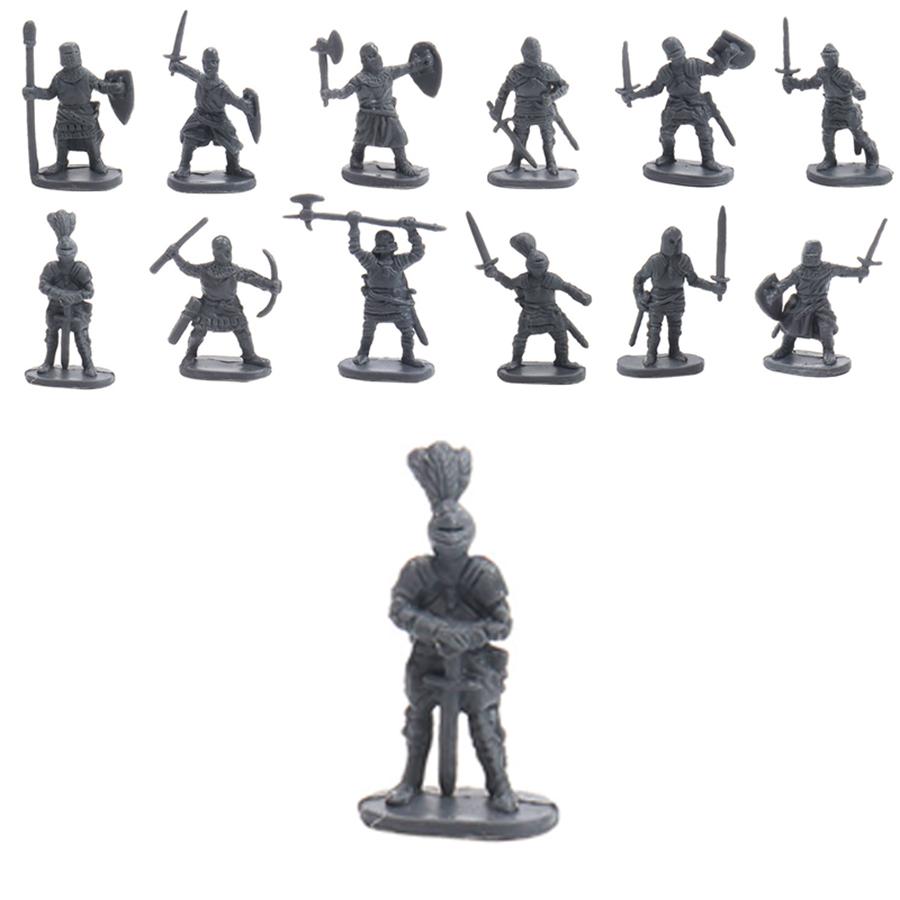 25/100pcs Mini Medieval Soldier Model for Military Game Simulation War History Lovers Collection Party Supplies XJM
