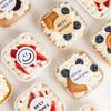 50Pcs Muffin Cupcake Paper Cups Square Cupcake Liner Baking Muffin Box Cup Case Kitchen Wedding Party Cake Decoration Cake Mold