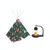 Dollhouse Teepee Tent Realistic Design Miniature Camping Set Fake Fire Decoration Creative DIY Resin Campfire Prop
