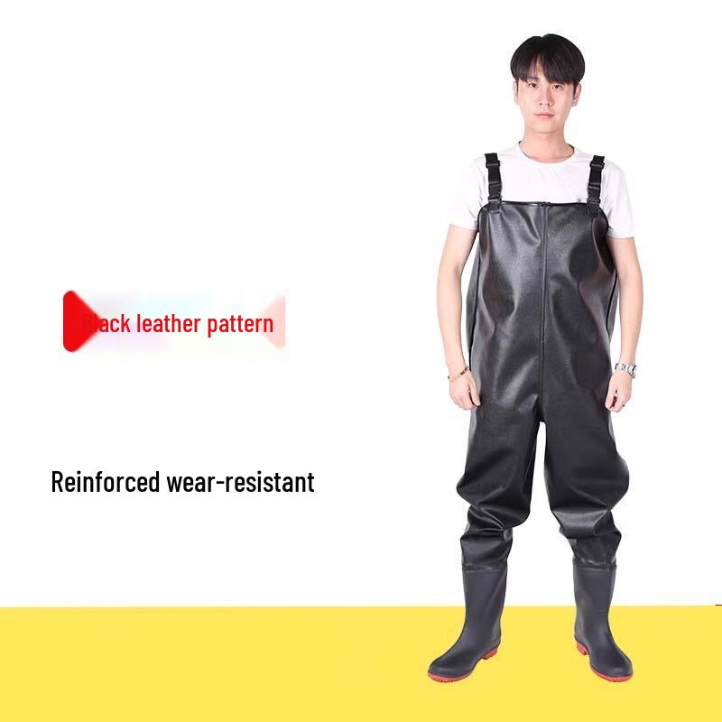 Мужские водонепроницаемые забродные штаны с сапогами